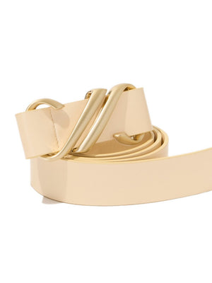 Monogram Belt in Birch