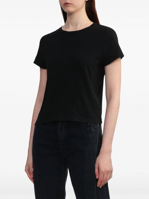 Adine Shrunken Tee in Black