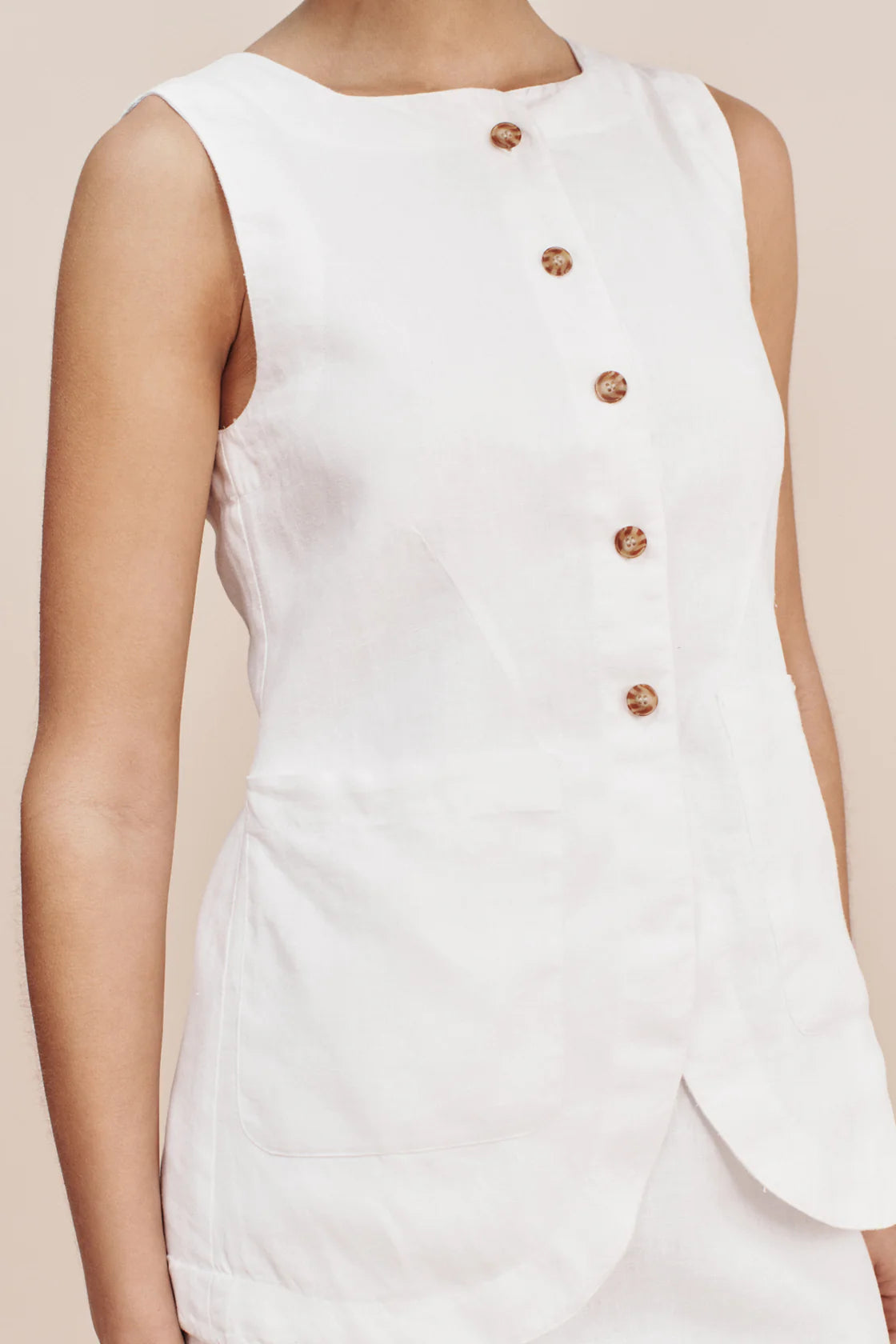 Emma Vest in Ivory