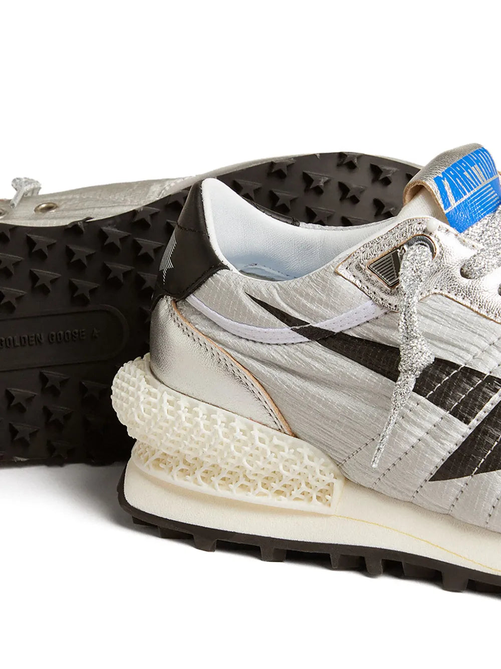 Marathon Sneaker in Silver/Black