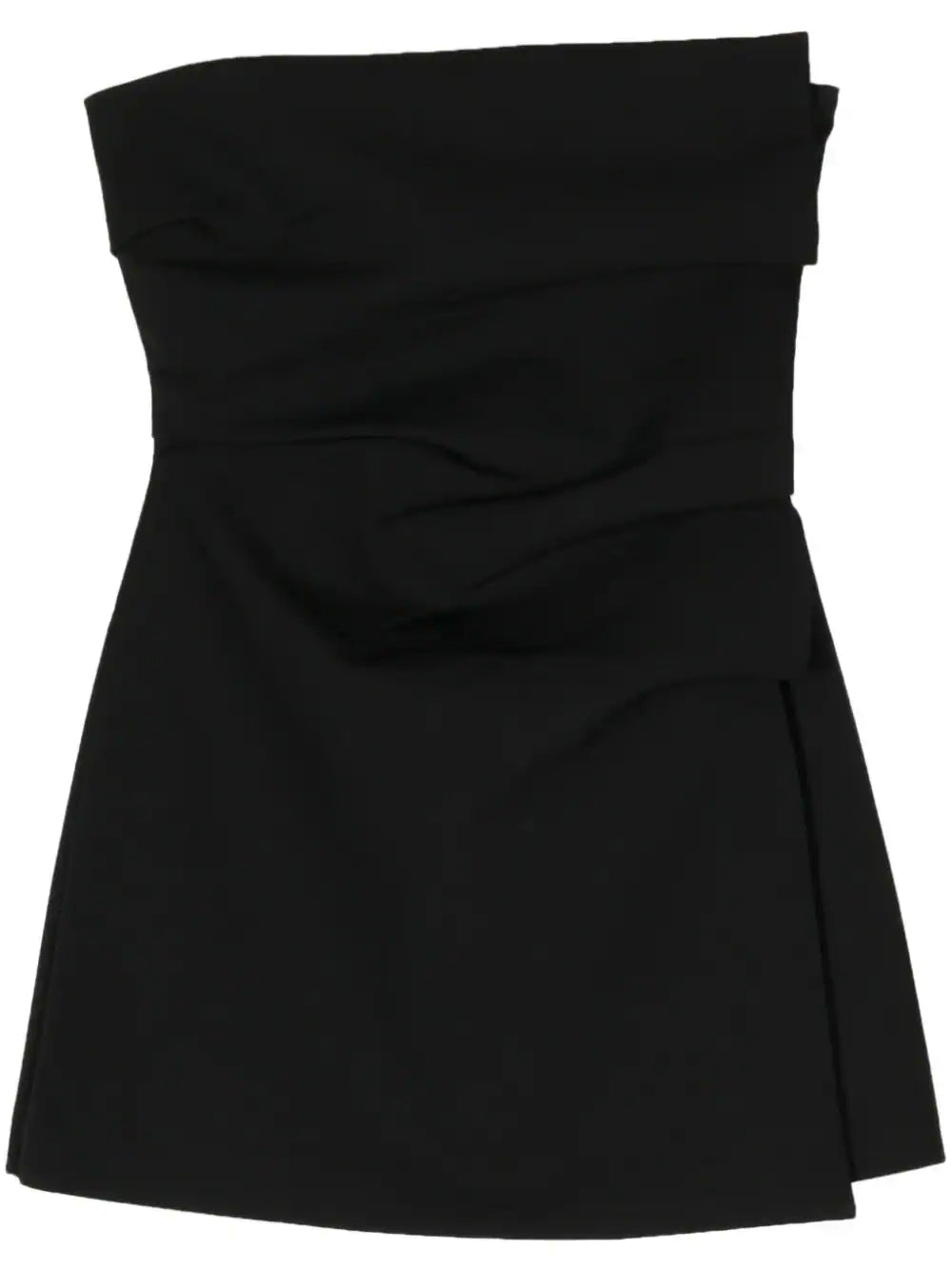 Leonardo Pleated Mini Dress in Black