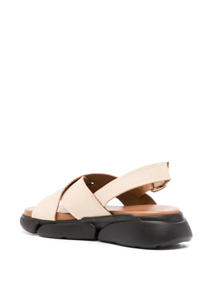 Barisci Chunky Leather Sandals in Limestone