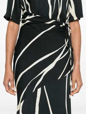 Brantley Dress in Light Fringe Print