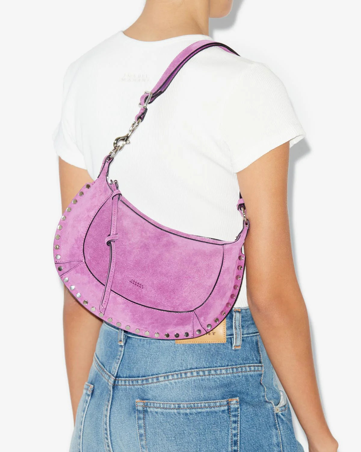 Oskan Moon Bag in Pink Lavender