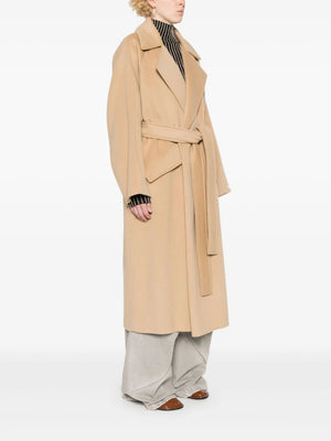 Orense Cashmere Blend Robe Coat in Beige