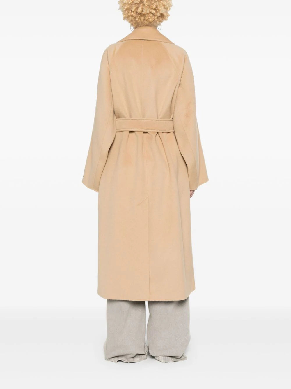 Orense Cashmere Blend Robe Coat in Beige