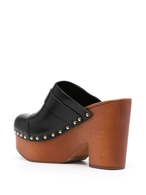 Jeannette Wedge Clog in Black