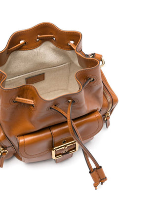 Camera Bucket Bag in Clay Brown