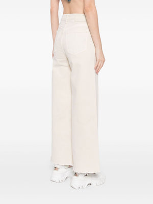 Lyra Crop Wide Leg in Almondette