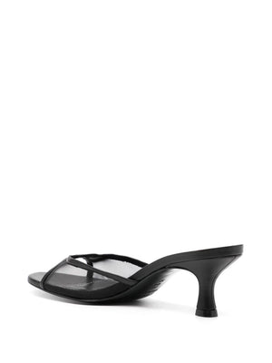 Brigitte Mule in Black Mesh