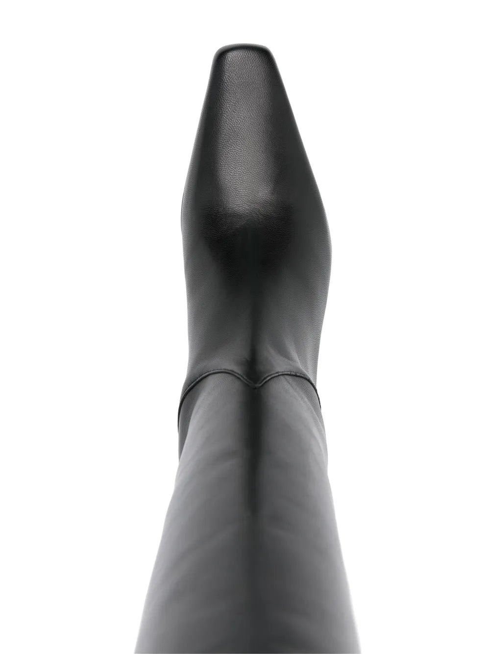 Worn Western Wally Boot in Black by Staud, perfect for adding a touch of western flair to any outfit.