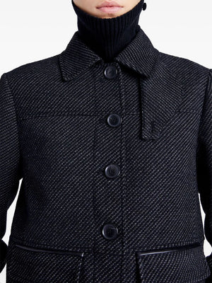 Colette Jacket in Black/Grey