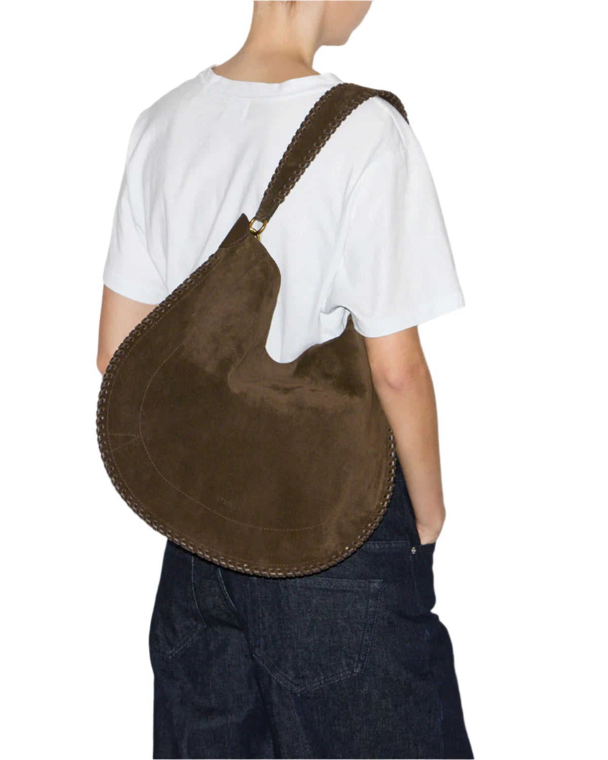 Oskan Hobo Bag in Bronze