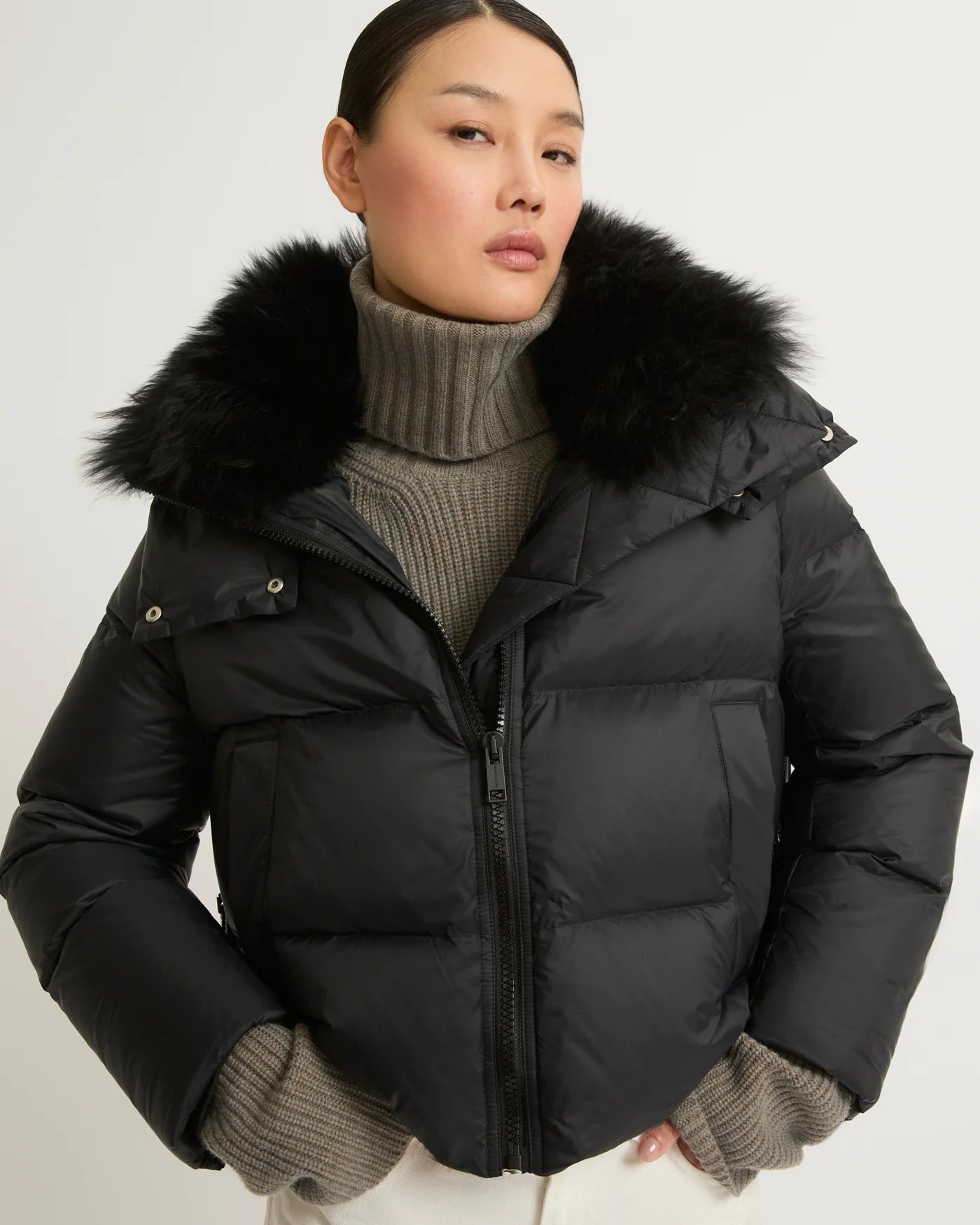 Doudoune 59cm Coat in Noir