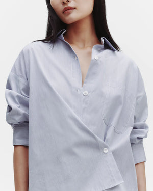 New Earl Shirt in White/Blue