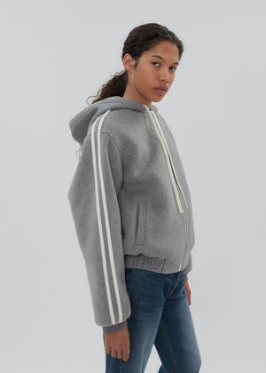 Comfortable fit of the Boyfriend Zip in Grey, perfect for casual wear.