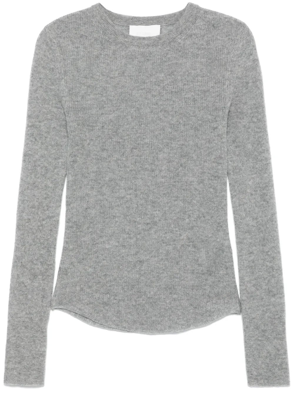 Alessia Crewneck in Dark Heather Grey by Citizens of Humanity, showcasing its soft wool and cashmere blend.