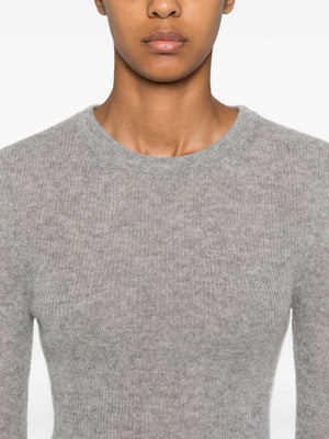 Alessia Crewneck Sweater in Dark Heather Grey