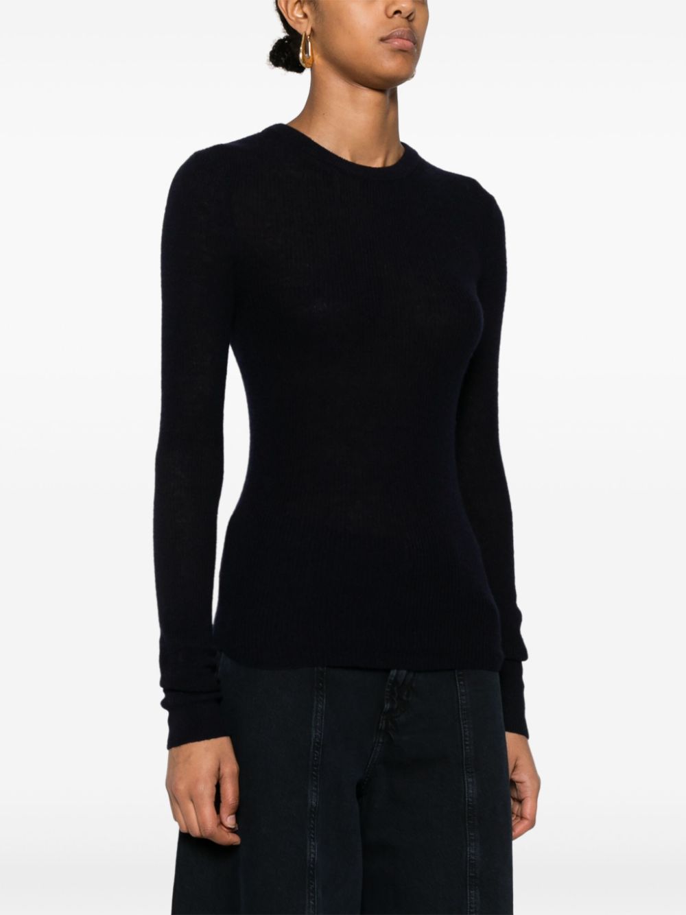 Alessia Crewneck Sweater in Navy