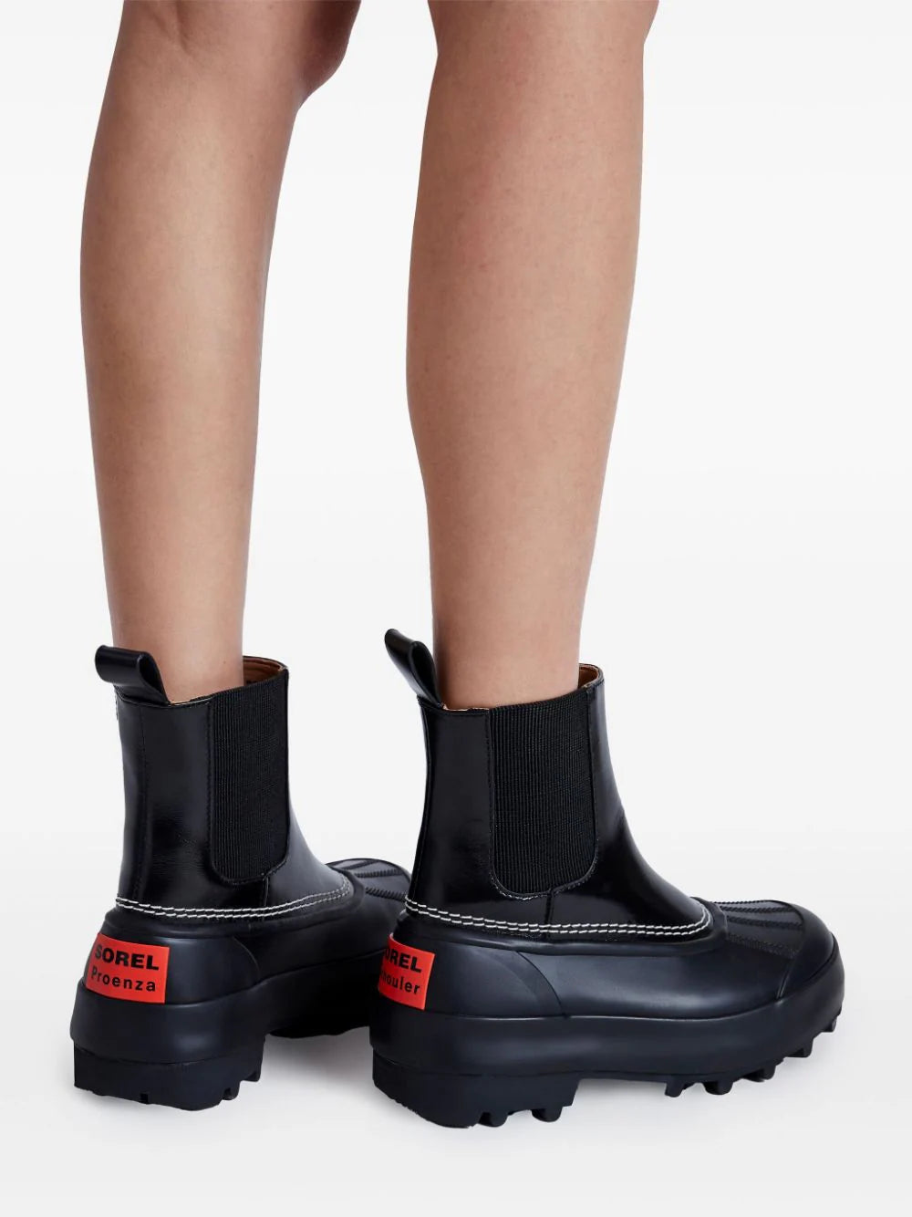 SOREL x Proenza Schouler Caribou Chelsea Boots in Black/Chalk