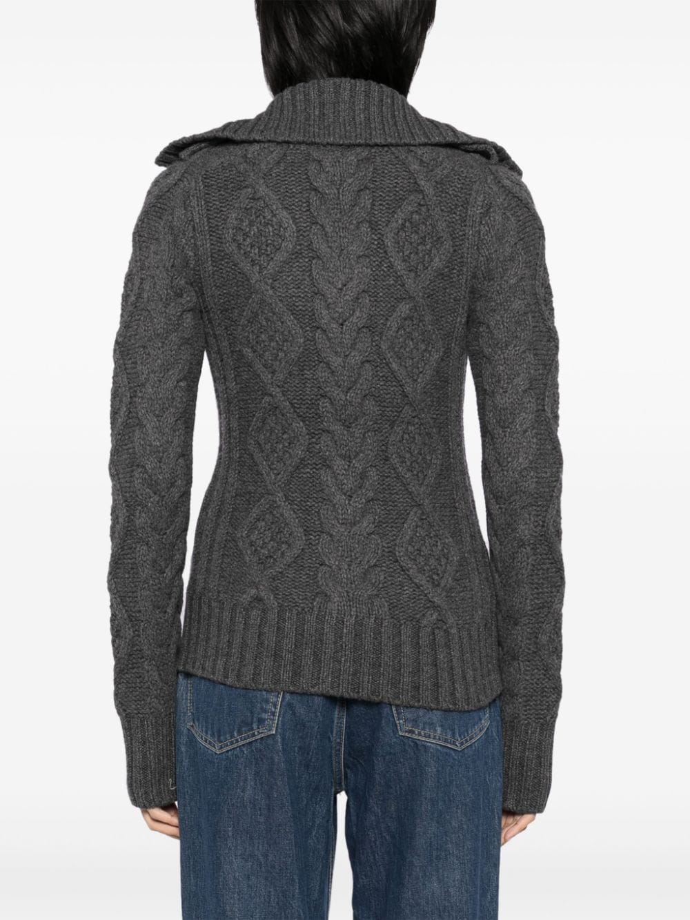 Allegra Sweater in Dark Grey Melange