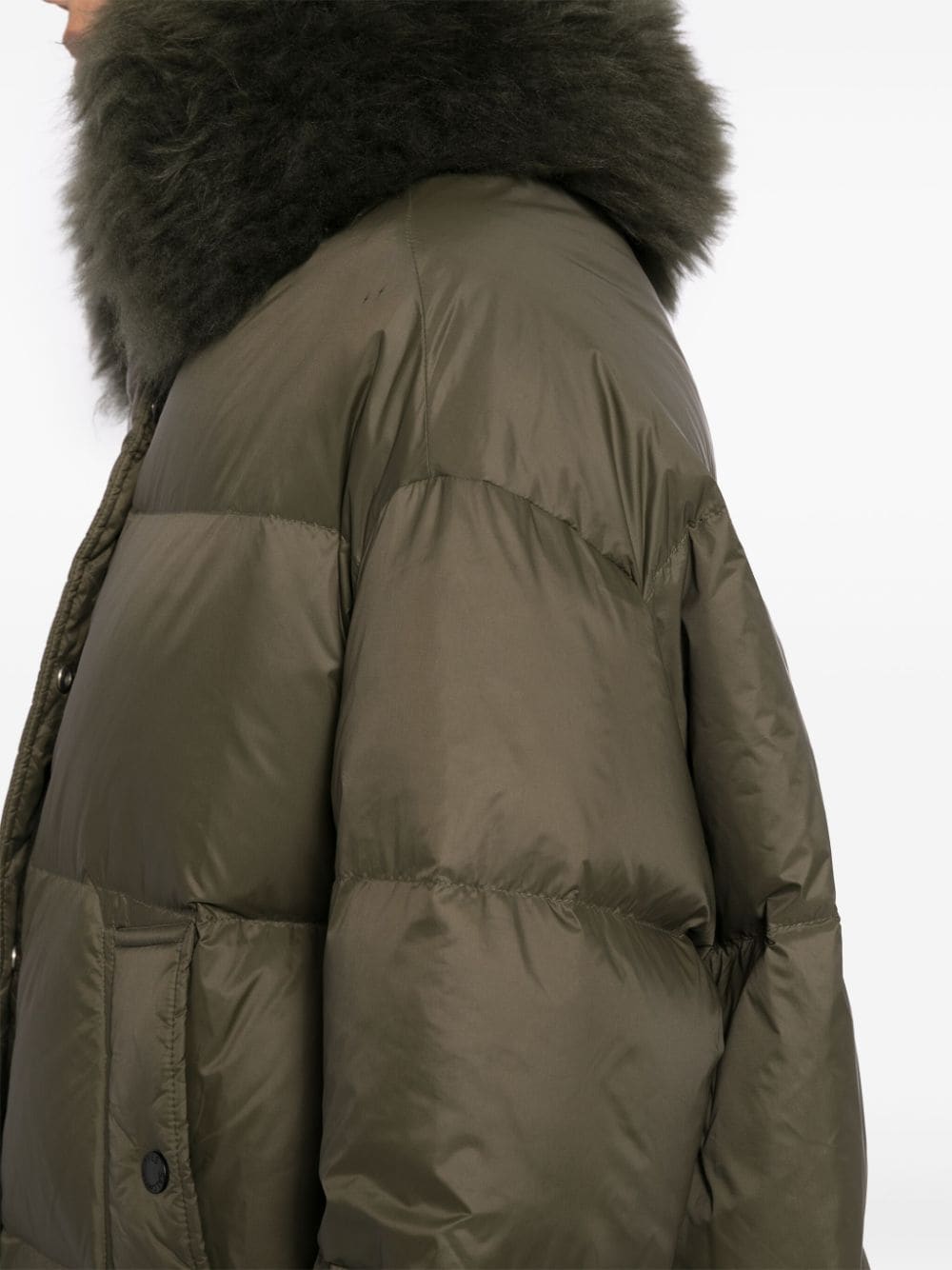 Doudoune 61cm Coat in Hunter Green