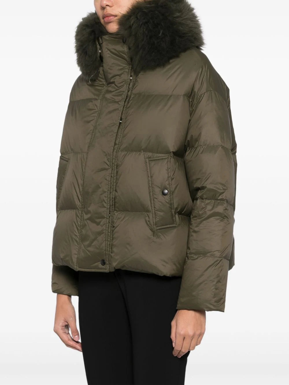 Doudoune 61cm Coat in Hunter Green