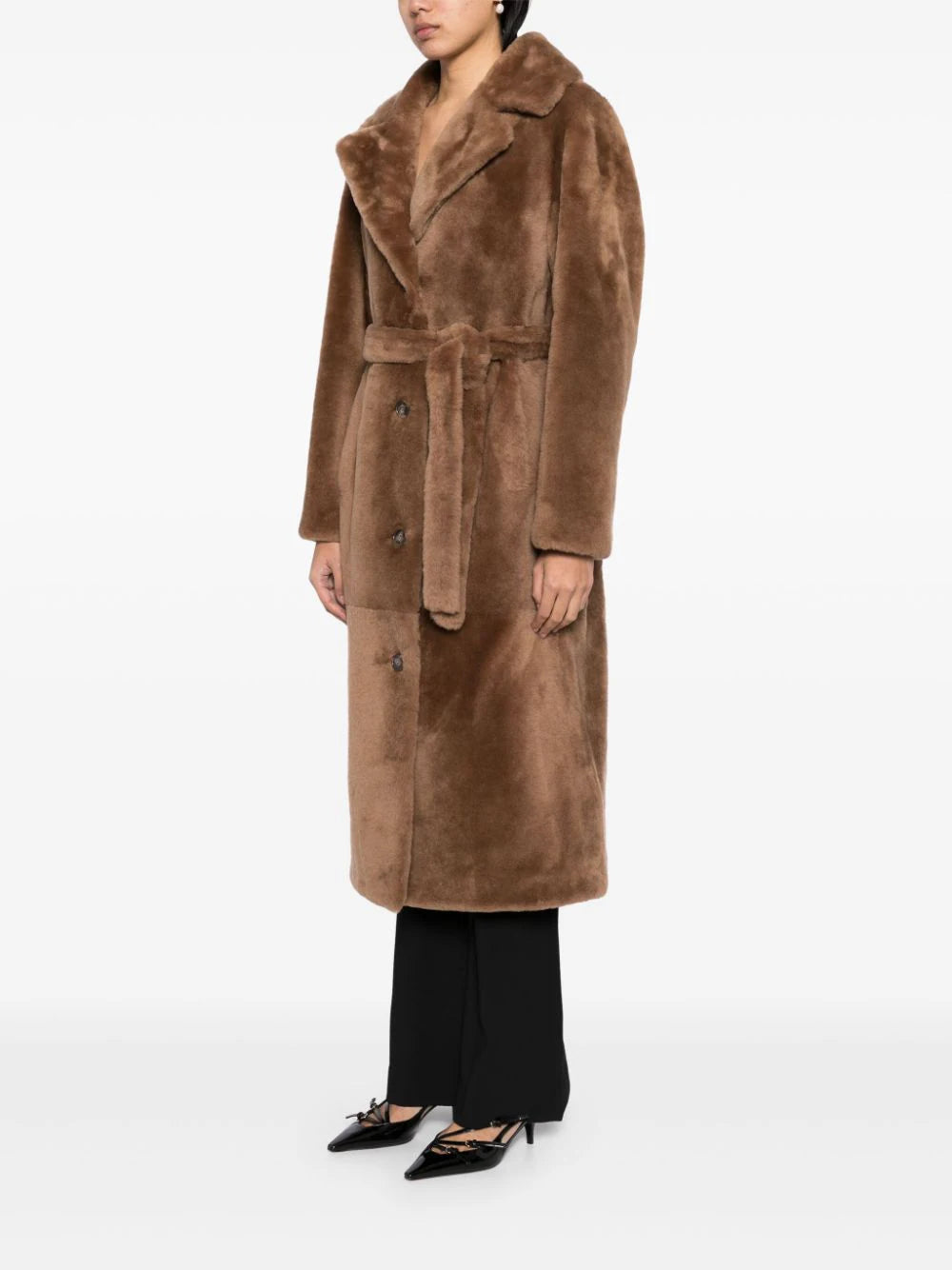 Manteau 120cm Coat in Brown