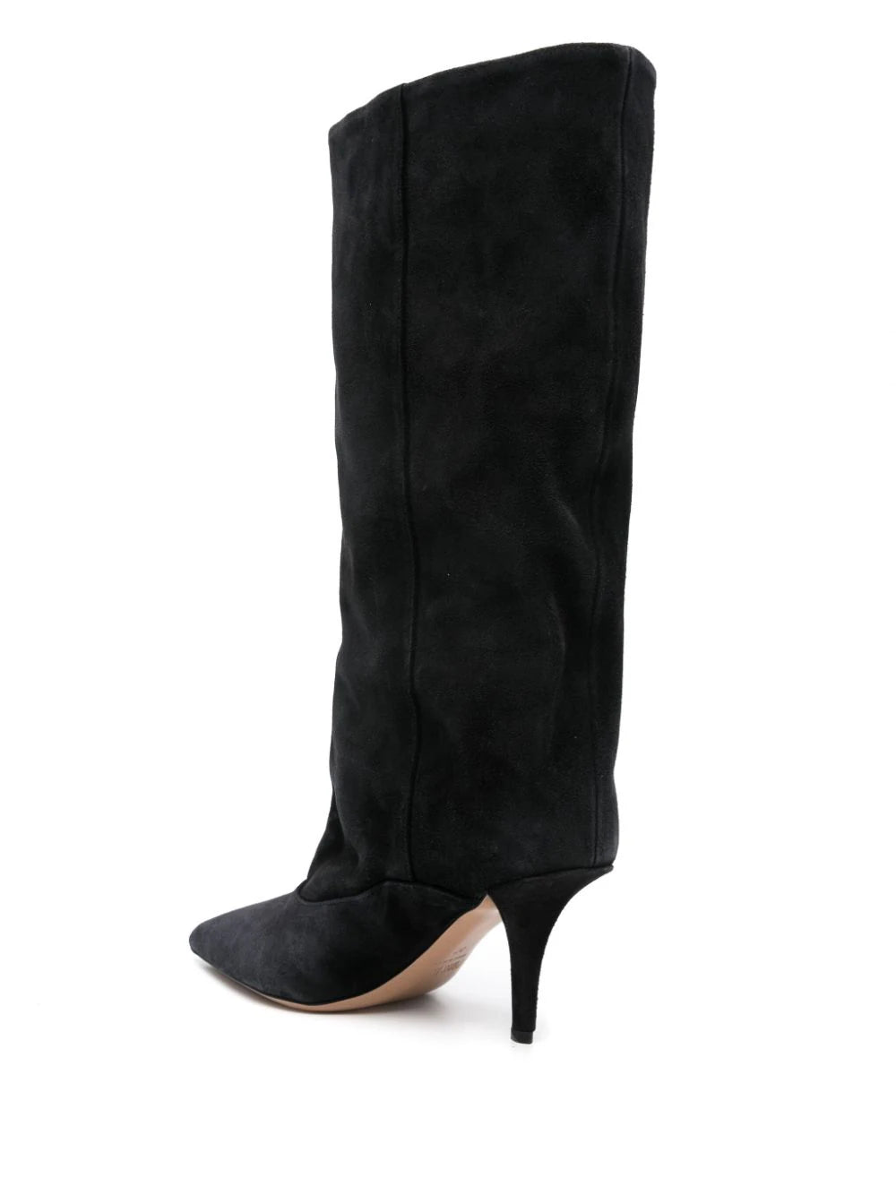 Ines Midcalf 75mm Boot in Off-Black