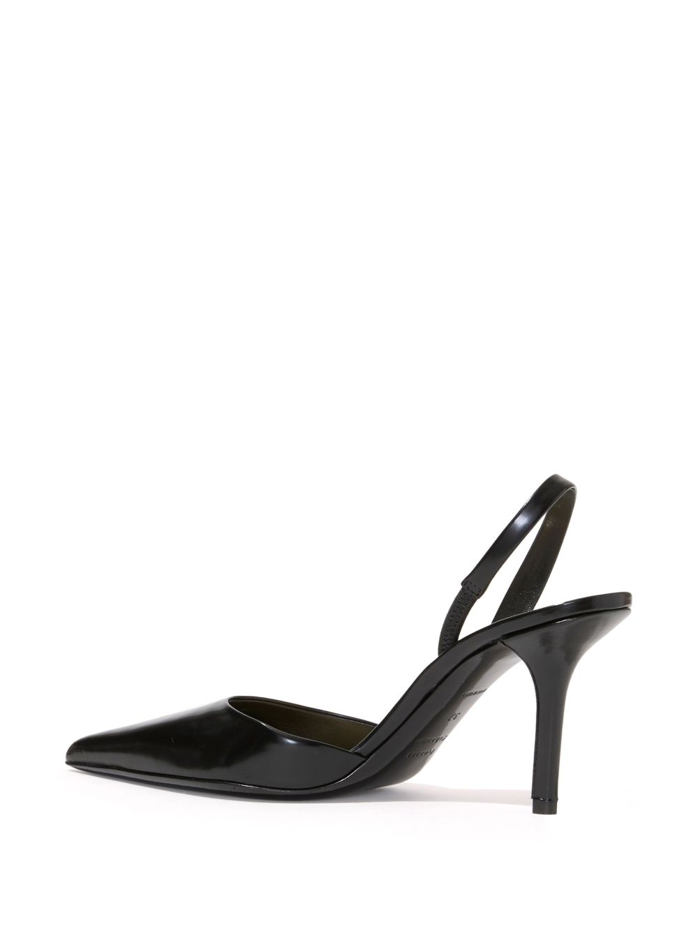 Slash Slingback Pumps in Spazzolato Leather