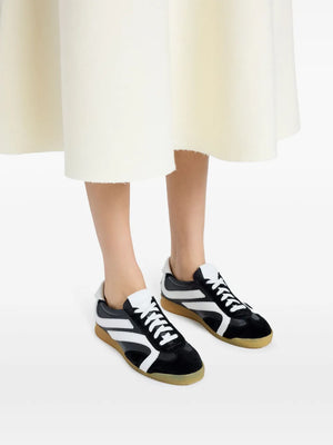 Track Sneaker in Black/White
