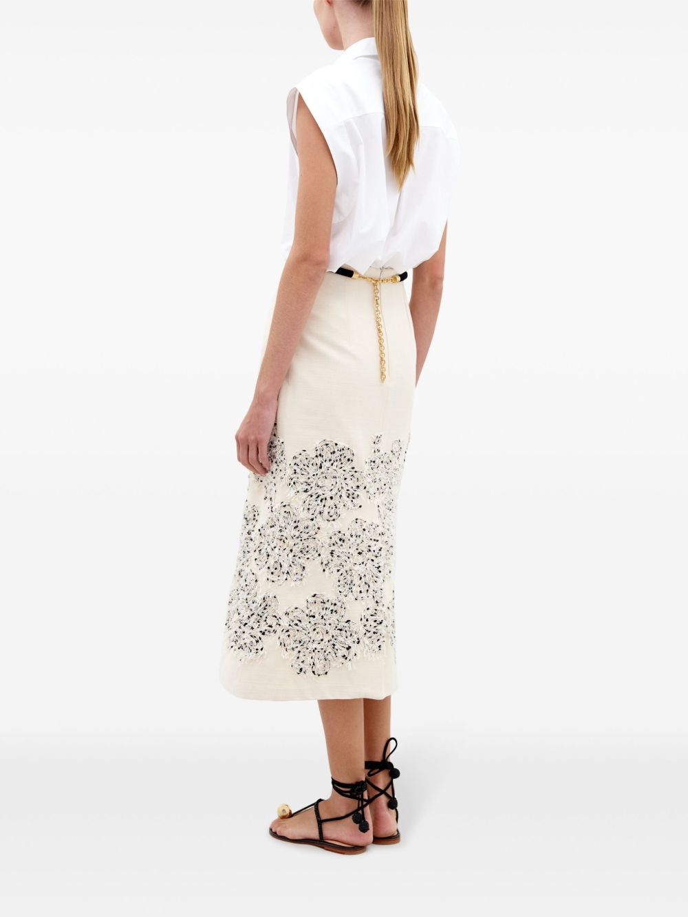 Atira Skirt in Beige/Black