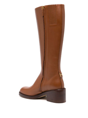 Marcie Heeled Boot in Clay Brown