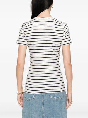 Lana Tee in Natural/Navy Stripe