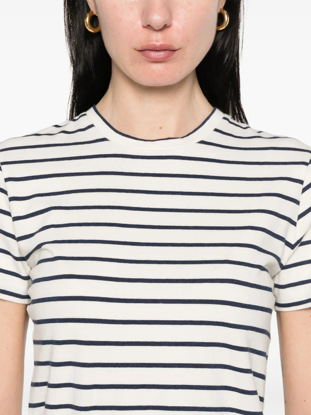 Lana Tee in Natural/Navy Stripe