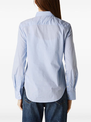 Dyllan Shrunken Shirt in Light Blue