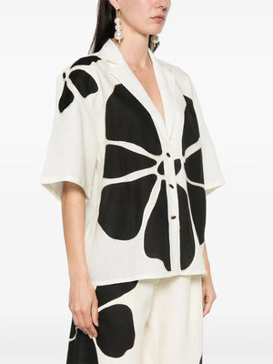 Sydney Top in Camellia Black/White