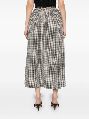 Lucas Skirt in Black & Cream Gingham