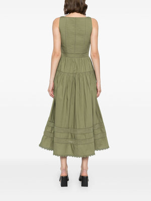 Isadora Dress in Lichen Green