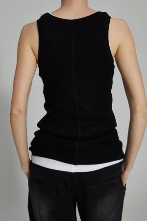 Soren Jersey Tank in Black