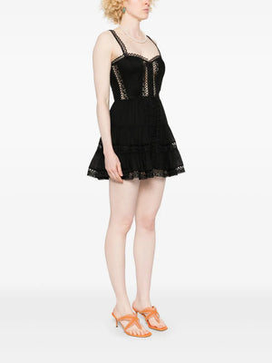 Lenora  Short Dress in Black