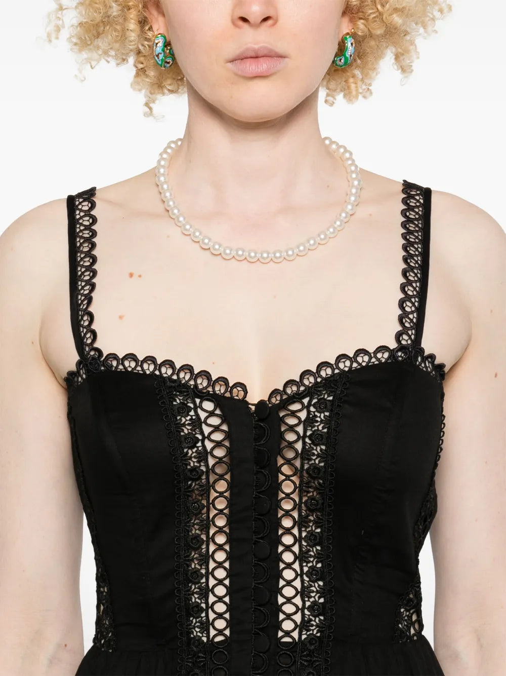 Lenora  Short Dress in Black