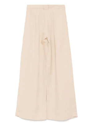 Wide Leg Pleat Pants in Dune