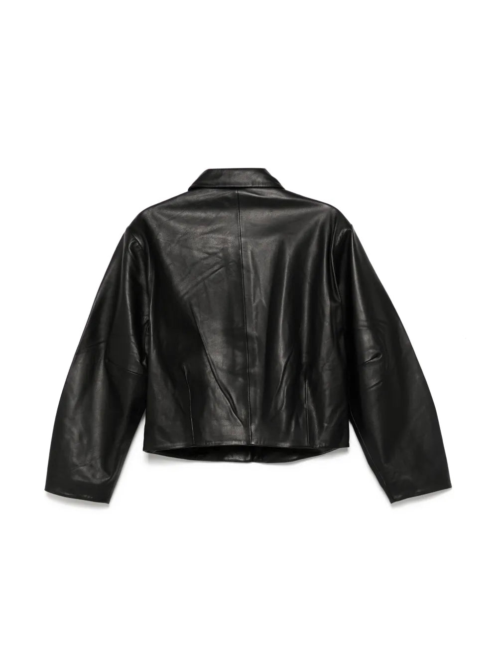 Cocoon Leather Jacket in Black