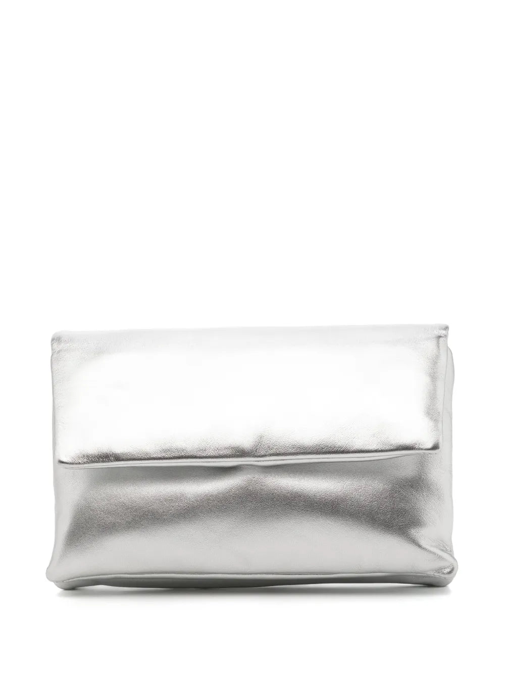 Dual Envelope Clutch in Silver