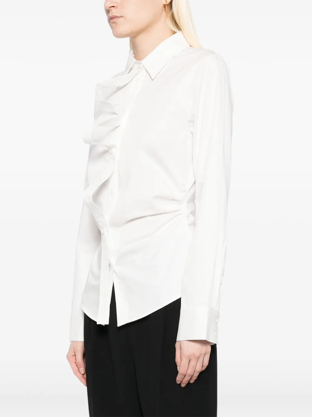 Deconstructed Shirt in White