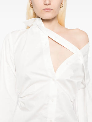 Deconstructed Shirt in White