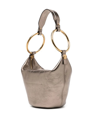 Small Bracelet Bag in Shiny Grey