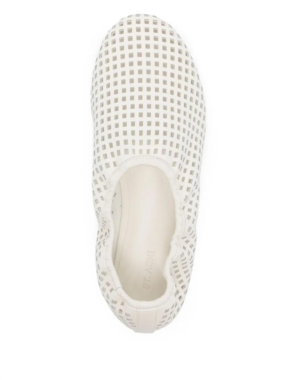 Perforated Ballet Flat in Tofu