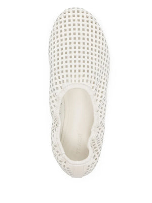 Perforated Ballet Flat in Tofu